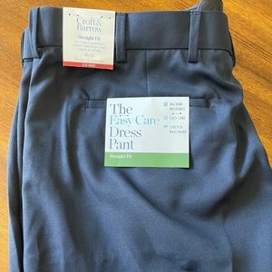 NWT Mens Craft and Borrow dress pants Navy 40x32